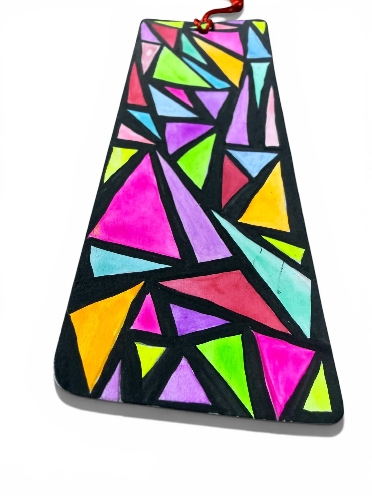 Colorful Geo Pattern Bookmark by JoJo