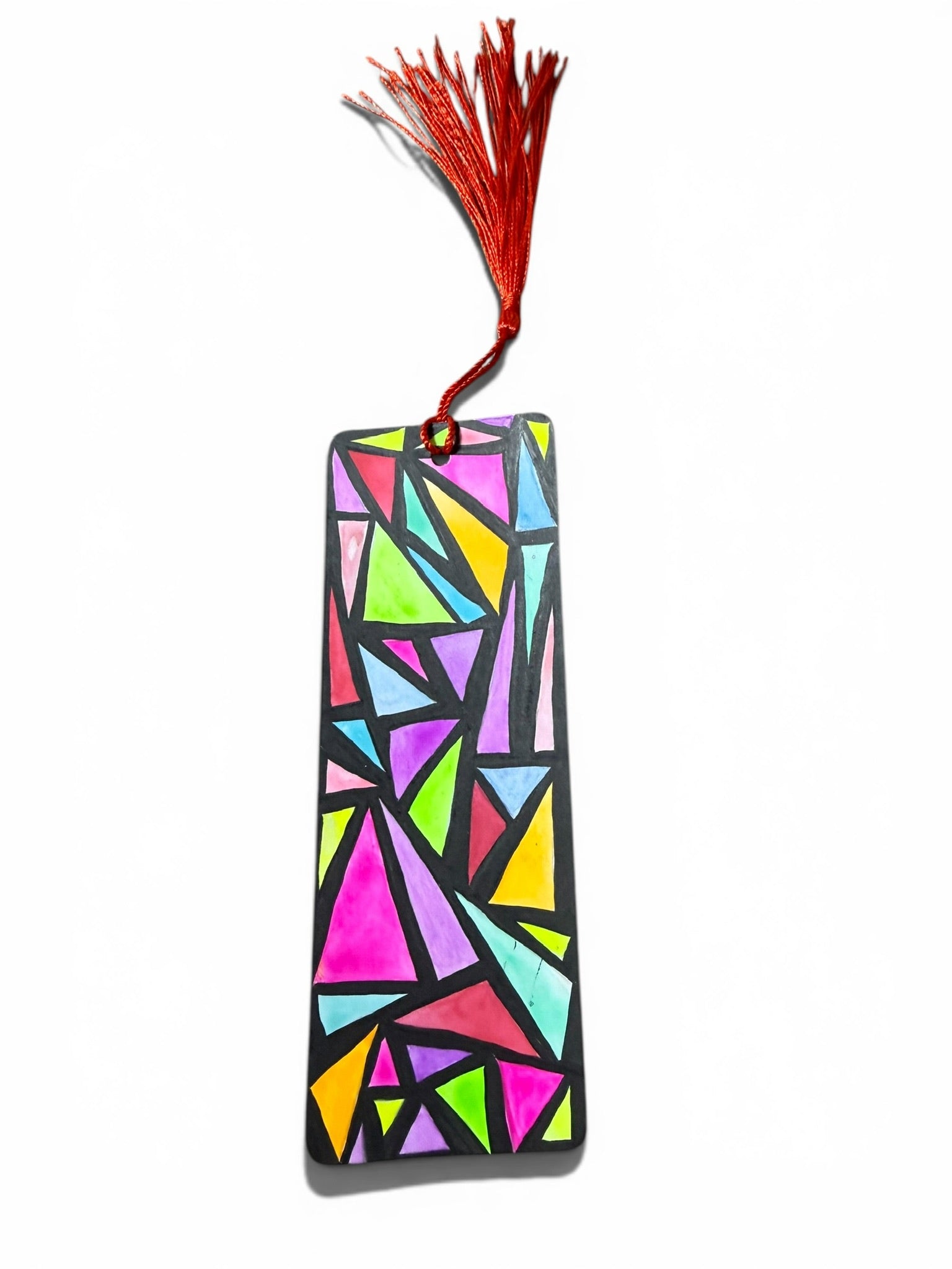 Colorful Geo Pattern Bookmark by JoJo