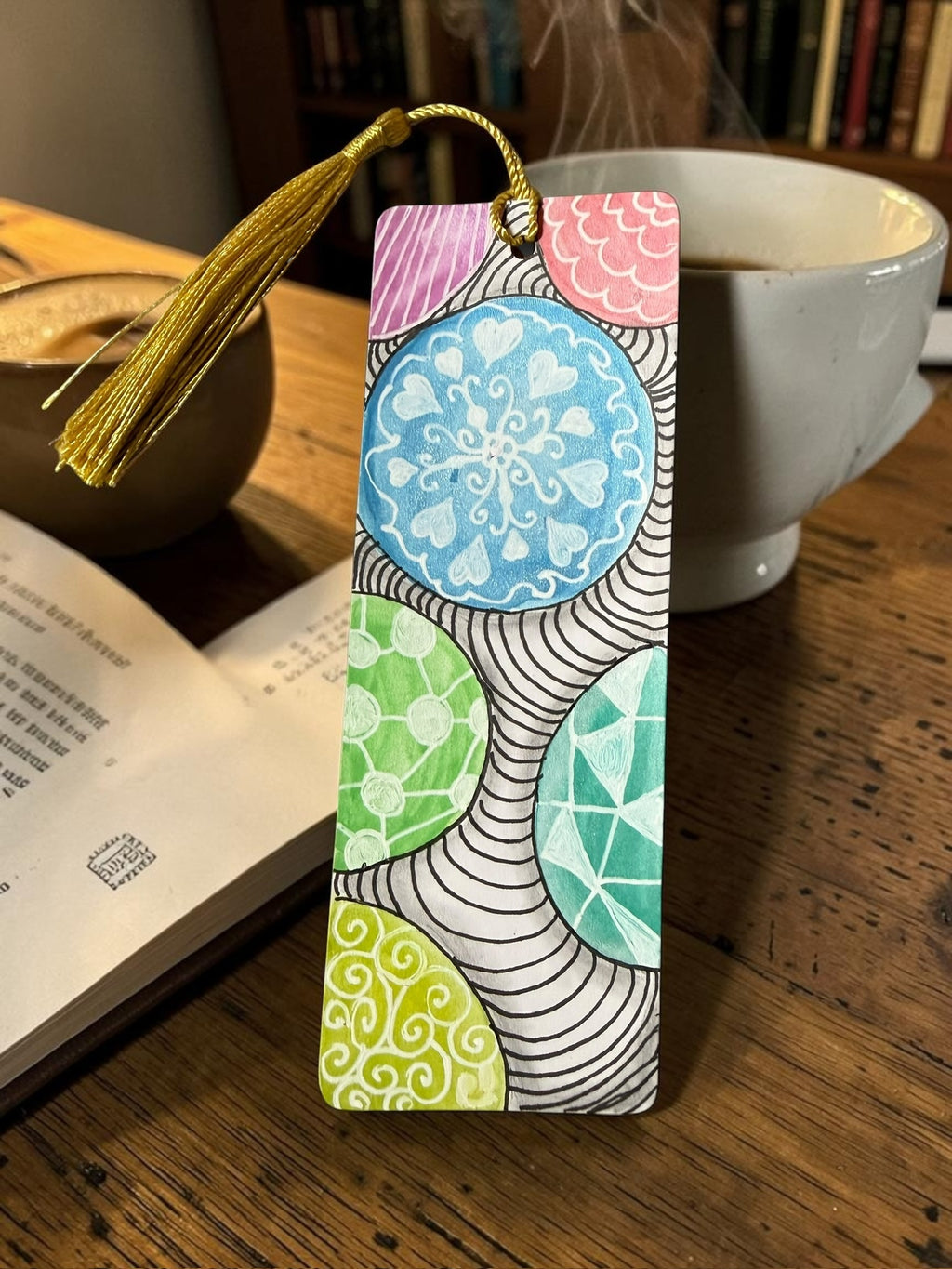 Zentangle Orb Bookmark by JoJo