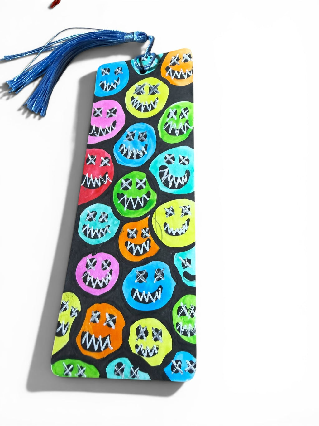 Creepy Smiley Face Bookmark by JoJo