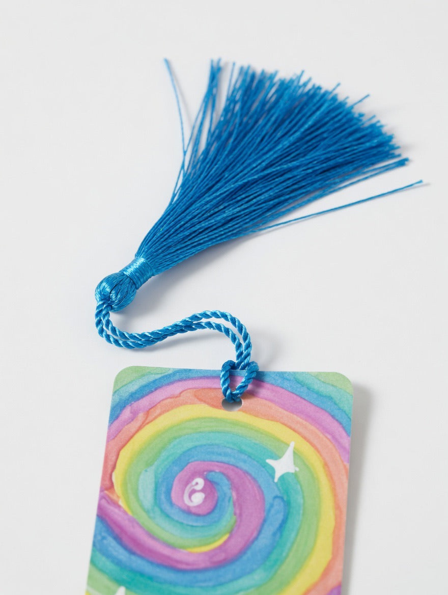 Rainbow Swirl Bookmark by JoJo
