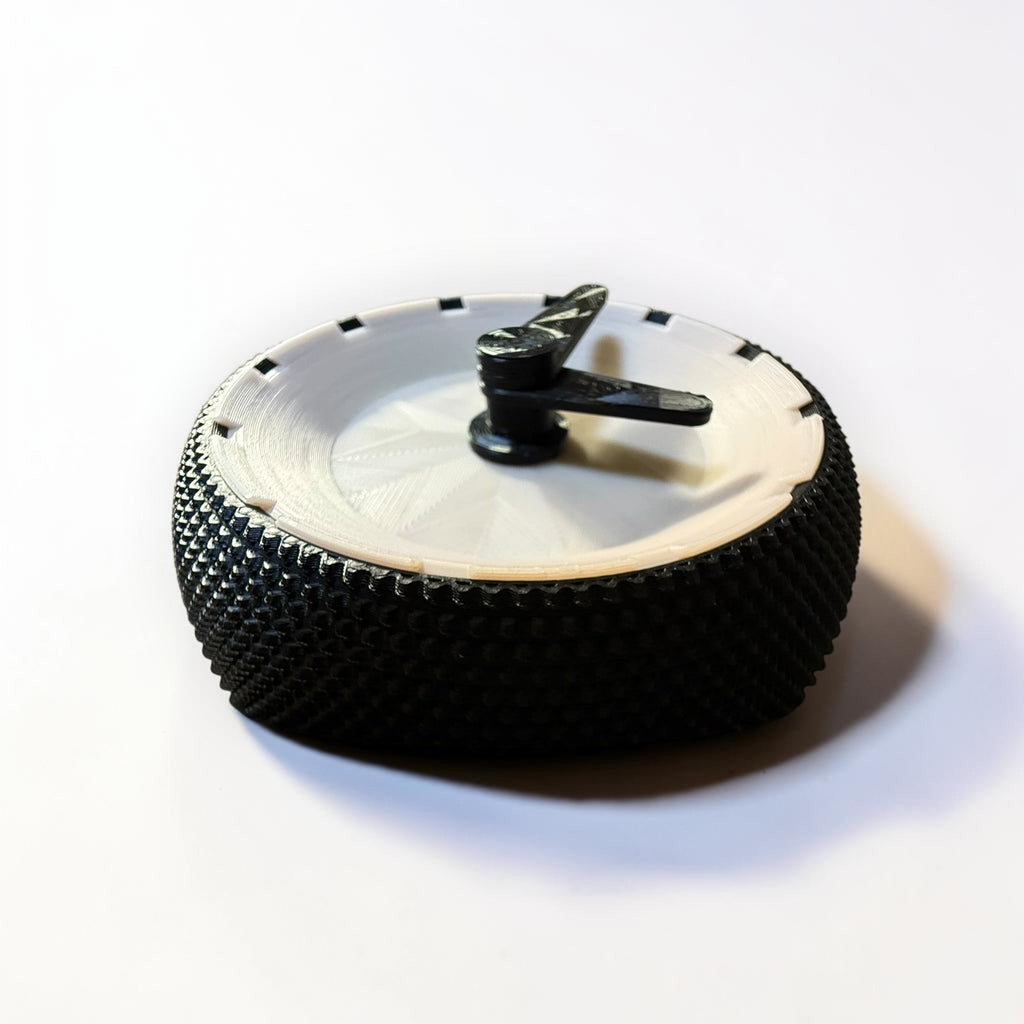Glow in the Dark Desk Clock – 3D Printed Minimalist Table Clock | Knurled Housing | Working Mechanism