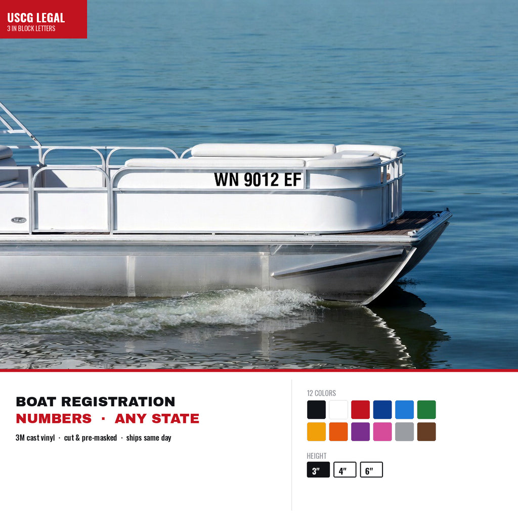 Boat Name & Hailing Port Lettering
