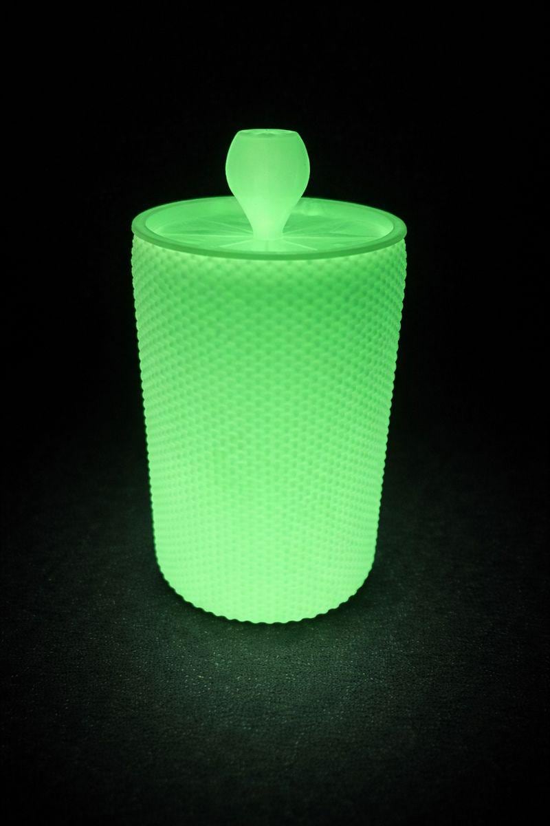 Minimalist Organizer with Flip-Top Lid, Modern Textured Storage Jar