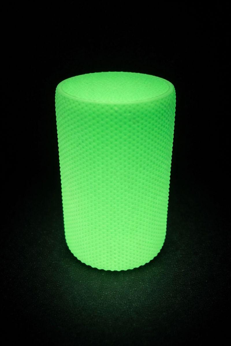 Minimalist Organizer with Flip-Top Lid, Modern Textured Storage Jar