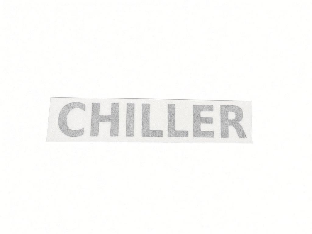 CHILLER mechanical equipment ID cut by JZac Designs in Genuine 3M cast vinyl on transfer tape