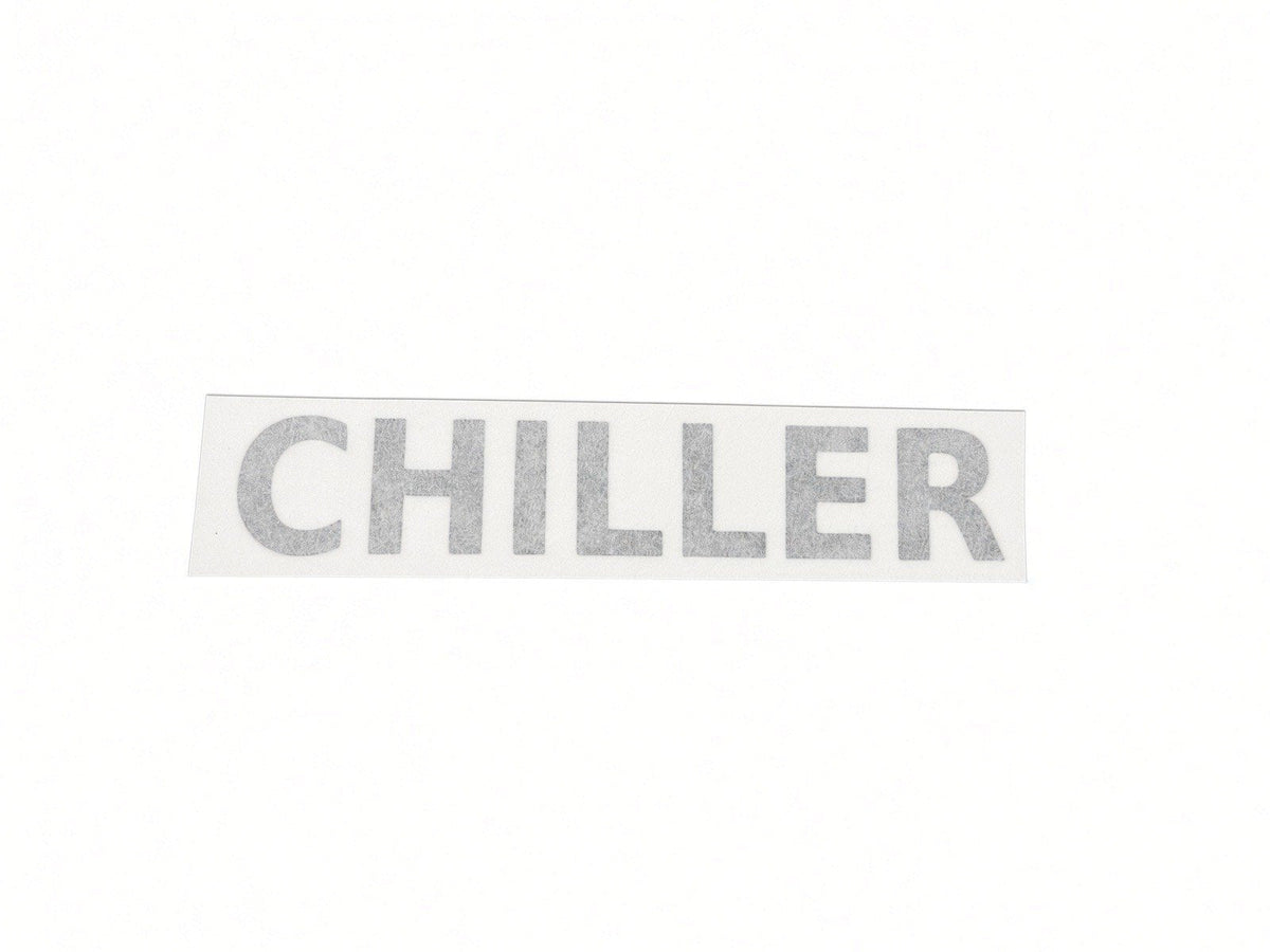 CHILLER mechanical equipment ID cut by JZac Designs in Genuine 3M cast vinyl on transfer tape