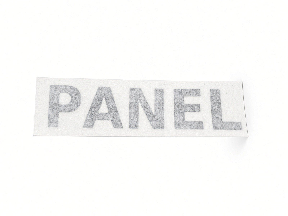 PANEL electrical panel identification cut by JZac Designs in Genuine 3M cast vinyl on transfer tape