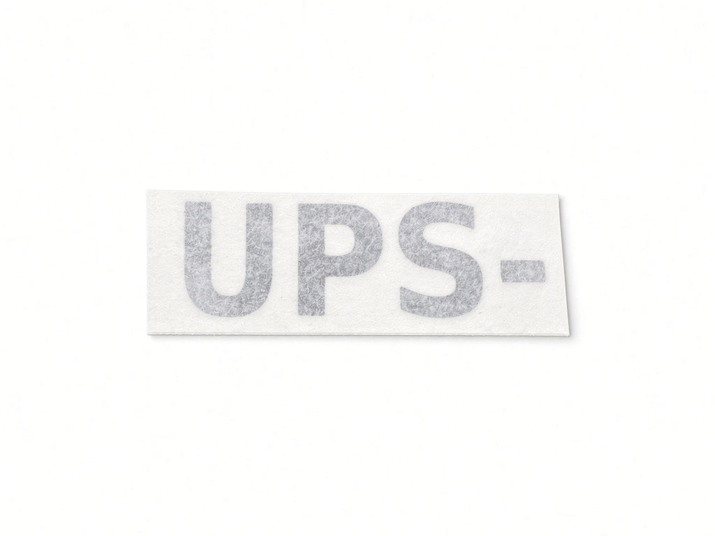 UPS uninterruptible power supply equipment ID cut by JZac Designs in Genuine 3M cast vinyl