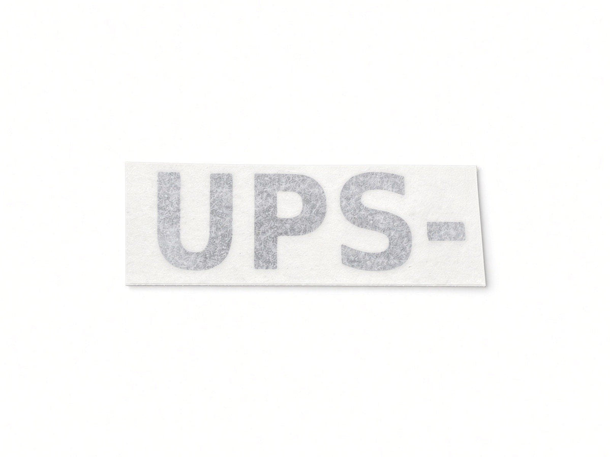 UPS uninterruptible power supply equipment ID cut by JZac Designs in Genuine 3M cast vinyl