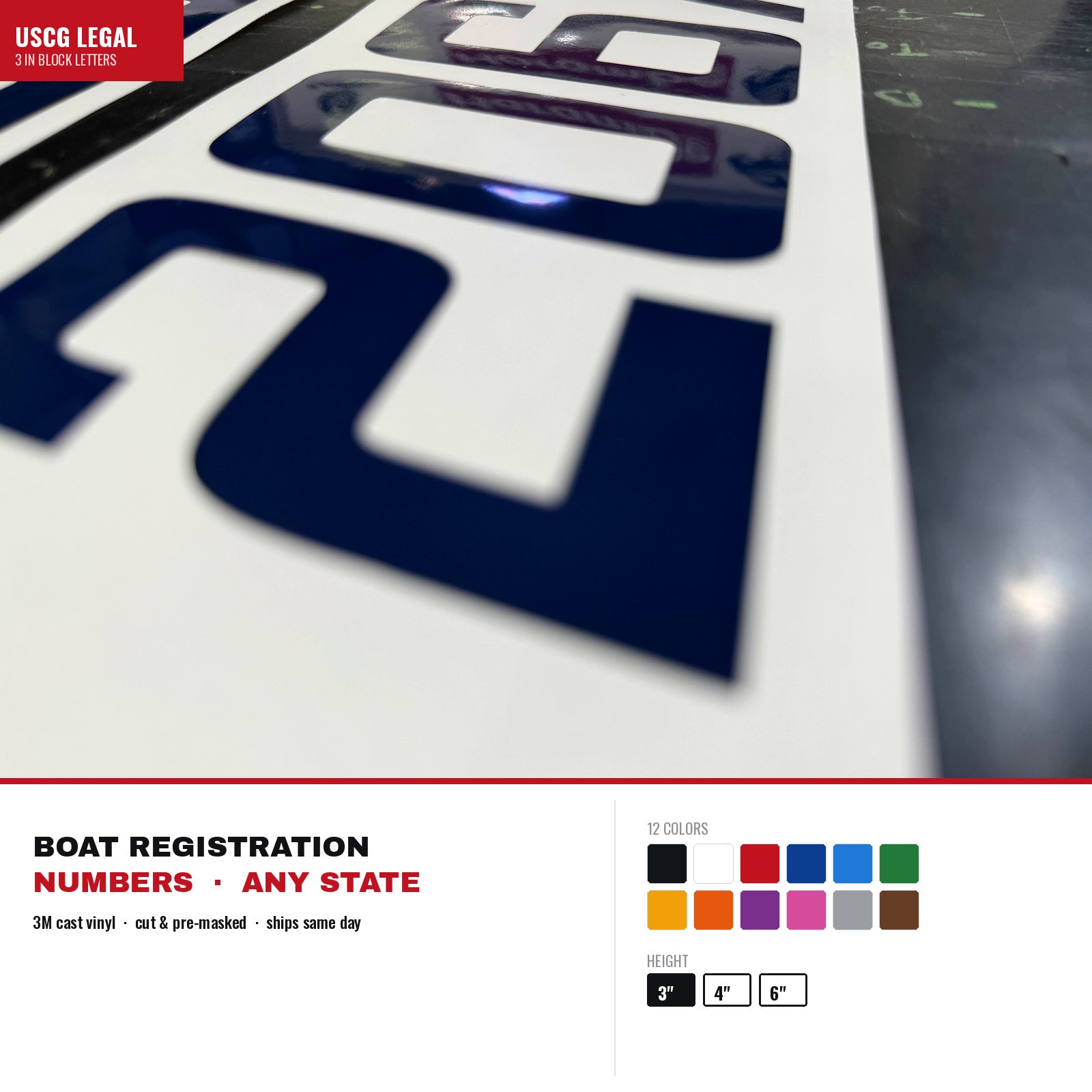 Boat Name & Hailing Port Lettering