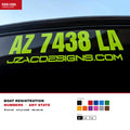 Boat Name & Hailing Port Lettering